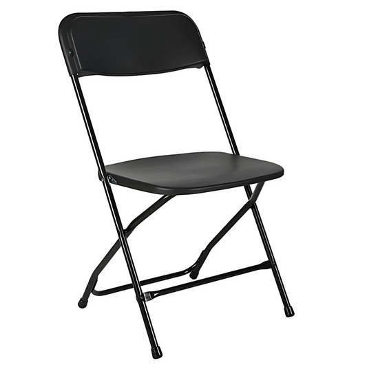 Black Flat Back Folding Chair